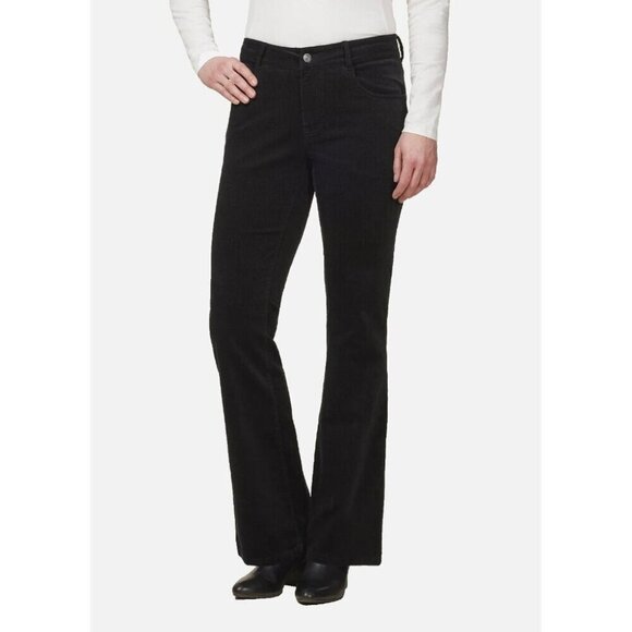 EQL by Kerrits Soft Stretch Corduroy Bootcut Pant Size 10 M Black - Picture 1 of 3